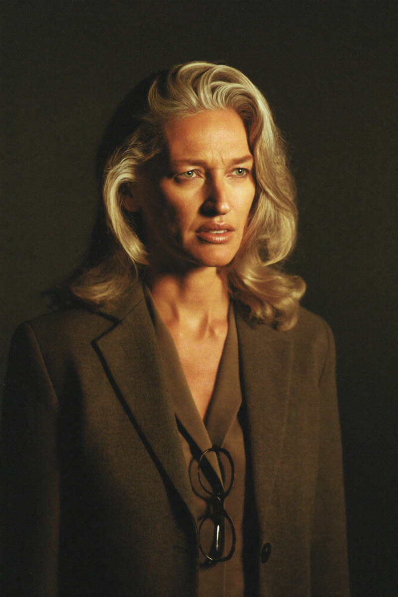 Concept portrait of Ally Fremont, a defense attorney in a charcoal blazer